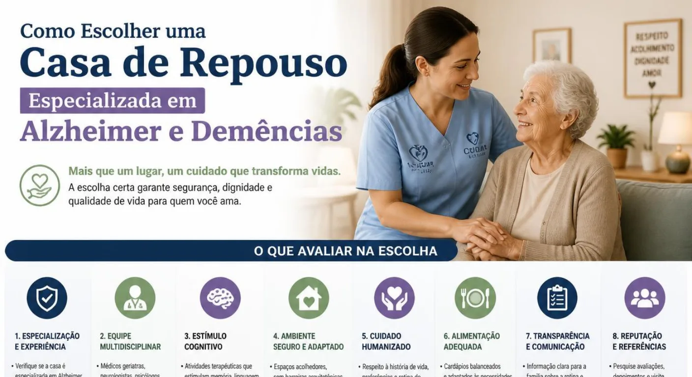 casa de repouso especializada em Alzheimer