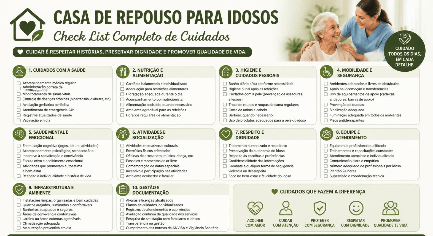 Checklist de Segurança para Visitar uma ILPI em São Paulo