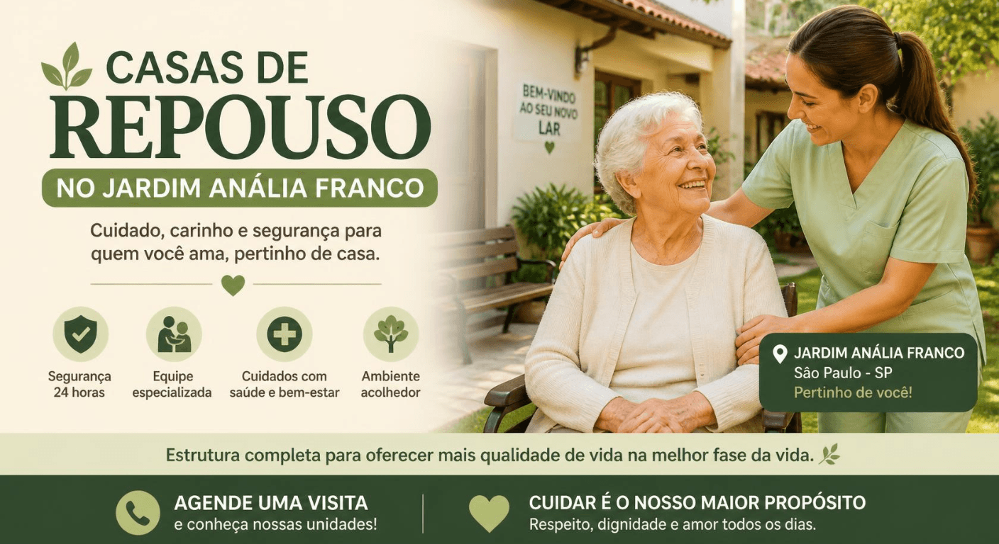 Casas de Repouso no Jardim Anália